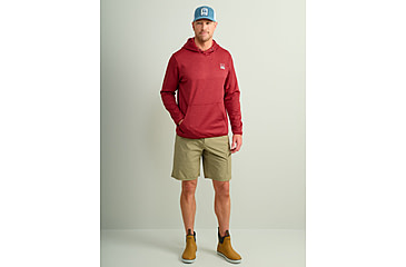 Image of HUK Performance Fishing Cold Front Hoodie - Mens, Scrlt Blz Hthr, 2XL, H1300093-622-XXL