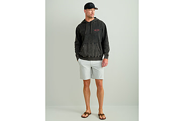 Image of HUK Performance Fishing Cotton Fleece Graphic Hoodie - Mens, Black, 2XL, H1300103-001-XXL
