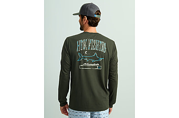 Image of HUK Performance Fishing Graphic Long Sleeve Tee - Mens, Cypress Landing, Extra Large, H1000533-377-XL