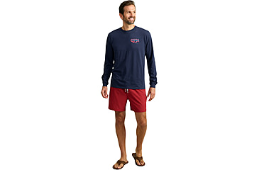 Image of HUK Performance Fishing Graphic Long Sleeve Tee - Mens, Naval Academy, Large, H1000533-413-L