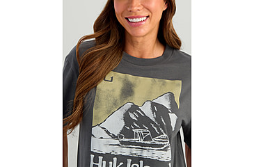 Image of HUK Performance Fishing Huk Island T-Shirt - Womens, Short Sleeve, Volcanic Ash, Medium, H6100104-013-M