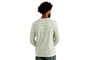 Image of HUK Performance Fishing Drift Printed Long Sleeve Crew - Mens