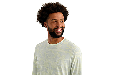 Image of HUK Performance Fishing Drift Printed Long Sleeve Crew - Mens