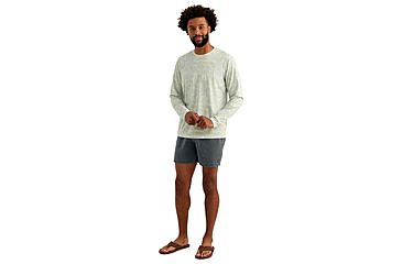 Image of HUK Performance Fishing Drift Printed Long Sleeve Crew - Mens