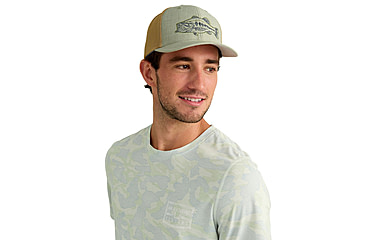 Image of HUK Performance Fishing Drift Printed Short Sleeve Crew - Mens