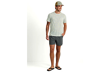 Image of HUK Performance Fishing Drift Printed Short Sleeve Crew - Mens