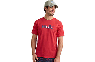 Image of HUK Performance Fishing Huk Americana Fill Short Sleeve T-Shirt - Mens