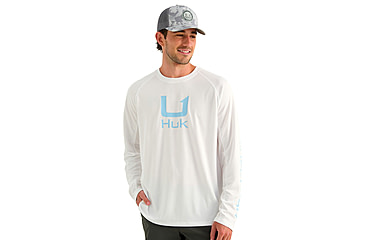 Image of HUK Performance Fishing Icon Long Sleeve Crew - Mens
