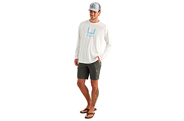 Image of HUK Performance Fishing Icon Long Sleeve Crew - Mens