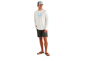 Image of HUK Performance Fishing Icon Long Sleeve Crew - Mens