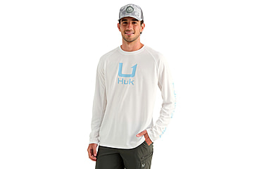 Image of HUK Performance Fishing Icon Long Sleeve Crew - Mens