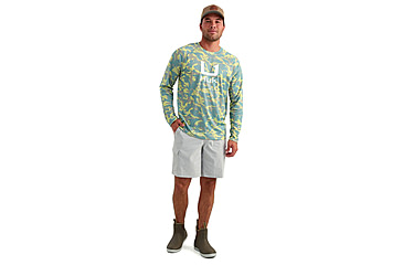 Image of HUK Performance Fishing Icon Printed Crew - Mens