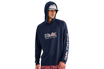 Image of HUK Performance Fishing Pursuit Americana Fill Hoodie - Mens