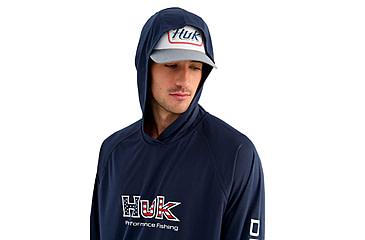 Image of HUK Performance Fishing Pursuit Americana Fill Hoodie - Mens