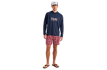 Image of HUK Performance Fishing Pursuit Americana Fill Hoodie - Mens