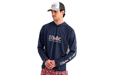 Image of HUK Performance Fishing Pursuit Americana Fill Hoodie - Mens