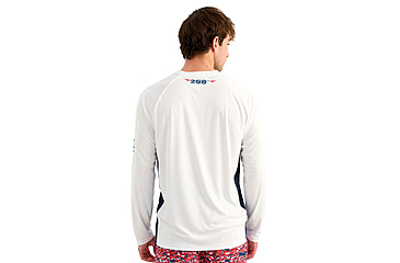 Image of HUK Performance Fishing Pursuit Americana Fill Long Sleeve Crew - Mens