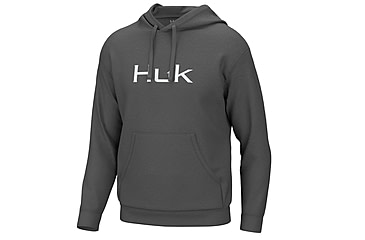 Image of HUK Performance Fishing HukD Up Logo Hoodie - Mens, Volcanic Ash, M, H1300094-013-M