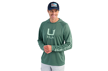 Image of HUK Performance Fishing Icon Hoodie - Mens, North Atlantic, Extra Large, H1200574-365-XL