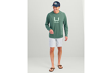 Image of HUK Performance Fishing Icon Hoodie - Mens, North Atlantic, Extra Large, H1200574-365-XL