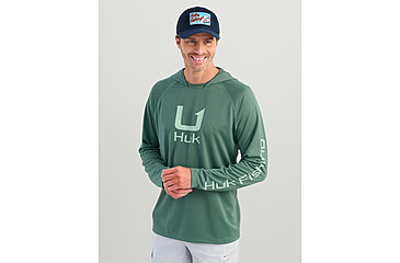 Image of HUK Performance Fishing Icon Hoodie - Mens, North Atlantic, Extra Large, H1200574-365-XL