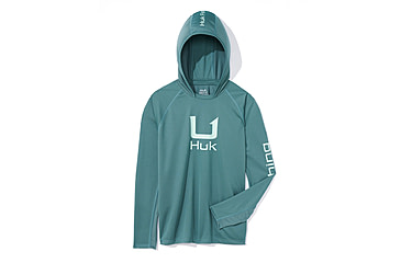 Image of HUK Performance Fishing Icon Hoodie - Mens, North Atlantic, Extra Large, H1200574-365-XL