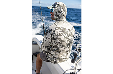 Image of HUK Performance Fishing Icon Kc Printed Hoodie, Moss2, 2XL, H1200585-317-XXL