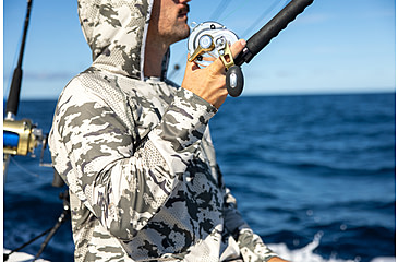 Image of HUK Performance Fishing Icon Kc Printed Hoodie, Moss2, 2XL, H1200585-317-XXL