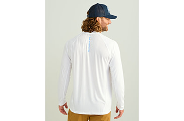 Image of HUK Performance Fishing Icon Long Sleeve Performance Crew - Mens, White, 2XL, H1200573-100-XXL
