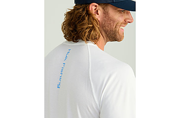 Image of HUK Performance Fishing Icon Long Sleeve Performance Crew - Mens, White, 2XL, H1200573-100-XXL