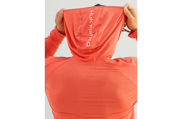 Image of HUK Performance Fishing Icon Performance Hoodie - Mens, Fresh Salmon, 2XL, H1200574-821-XXL