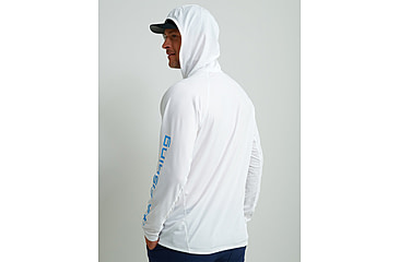 Image of HUK Performance Fishing Icon Performance Hoodie - Mens, White, Large, H1200574-100-L