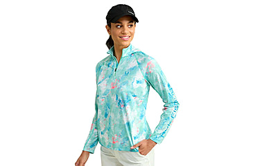 Image of HUK Performance Fishing Icon Performance Hoodie - Womens, Bermuda, Medium, H6120171-373-M