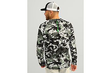 Image of HUK Performance Fishing KC Print Icon Performance Hoodie - Mens, Black, Medium, H1200586-001-M
