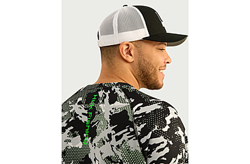 Image of HUK Performance Fishing KC Print Icon Performance Hoodie - Mens, Black, Medium, H1200586-001-M