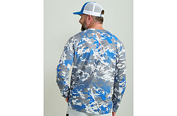 Image of HUK Performance Fishing KC Print Icon Performance Hoodie - Mens, Night Owl2, Large, H1200586-019-L