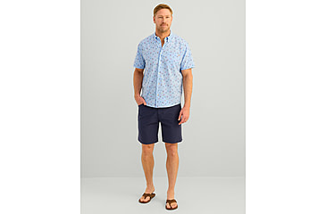 Image of HUK Performance Fishing Kona Printed Short Sleeve Shirt - Mens, Windsurfer, Small, H1500212-454-S