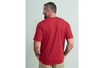 Image of HUK Performance Fishing Logo Tee - Mens, Scarlet Blaze, Extra Large, H1000390-621-XL