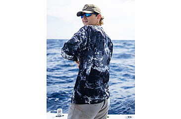 Image of HUK Performance Fishing Mossy Oak Pursuit Performance Crew - Mens, Moe Sw Midnight, Extra Large, H1200610-979-XL