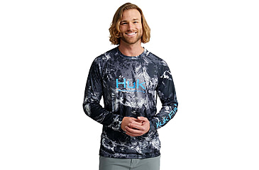 Image of HUK Performance Fishing Mossy Oak Pursuit Performance Crew - Mens, Moe Sw Midnight, Extra Large, H1200610-979-XL