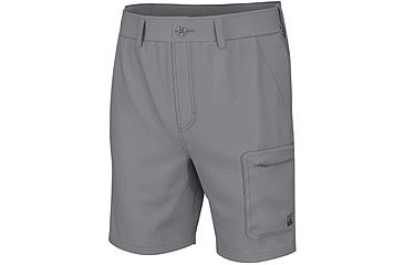 Image of HUK Performance Fishing Next Level 7in Shorts - Men's, Overcast Grey, Small, H2000173-032-S