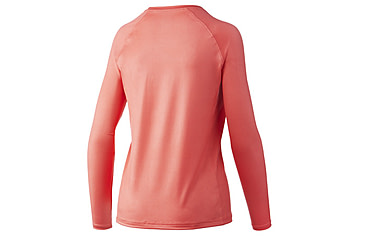Image of HUK Performance Fishing Pursuit Long-Sleeve Shirt - Women's, Extra Large, Hot Coral, H6120109-684-XL