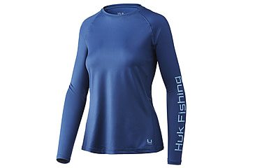 Image of HUK Performance Fishing Pursuit Long-Sleeve Shirt - Women's, Small, Sargasso Sea, H6120109-409-S