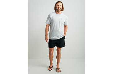 Image of HUK Performance Fishing Pursuit Printed Volley Short - Mens, Black, Small, H2000227-001-S