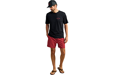 Image of HUK Performance Fishing Race Flag Tee - Mens, Black, Medium, H1000517-001-M