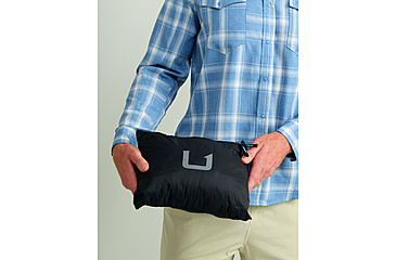 Image of HUK Performance Fishing Scale Hooded Jacket - Mens, Black, Large, H4000151-001-L