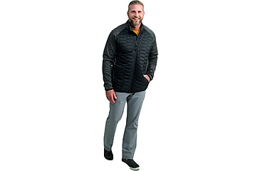Image of HUK Performance Fishing Scale Hybrid Jacket - Mens, Black, Extra Large, H4000158-001-XL