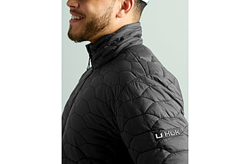 Image of HUK Performance Fishing Scale Jacket - Mens, Black, Medium, H4000156-001-M