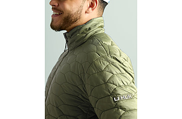 Image of HUK Performance Fishing Scale Jacket - Mens, Moss, Large, H4000156-316-L