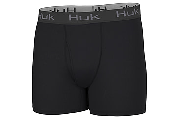 Image of HUK Performance Fishing Solid Boxer - Mens, Black, L, H5000043-001-L